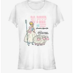 Best Pirce 😀 Disney Pixar Toy Story 4 Bo Peep And Sheep 👧 Girls White T-Shirt 😉