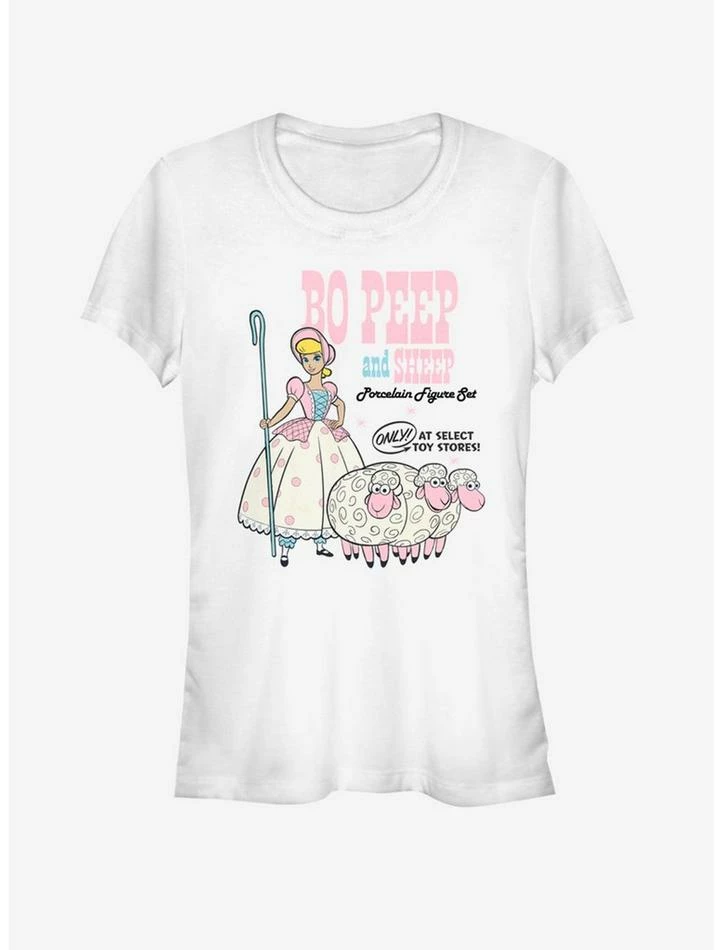 Best Pirce ๐ Disney Pixar Toy Story 4 Bo Peep And Sheep ๐ง Girls White T-Shirt ๐