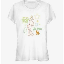 Discount 🎉 Disney Pixar Toy Story 4 Folk Story 👧 Girls White T-Shirt ❤️