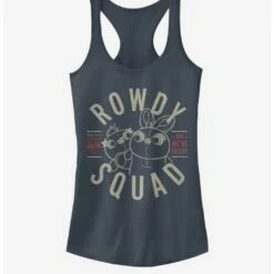Best Pirce 👍 Disney Pixar Toy Story 4 Rowdy Squad 👧 Girls Indigo Tank Top 🎉