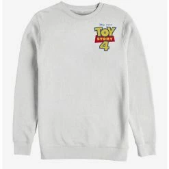Best deal ✔️ Disney Pixar Toy Story 4 Chest Color Logo White Sweatshirt ✨