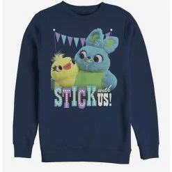 Wholesale 🛒 Disney Pixar Toy Story 4 Stick With Us Navy Blue Sweatshirt 😍