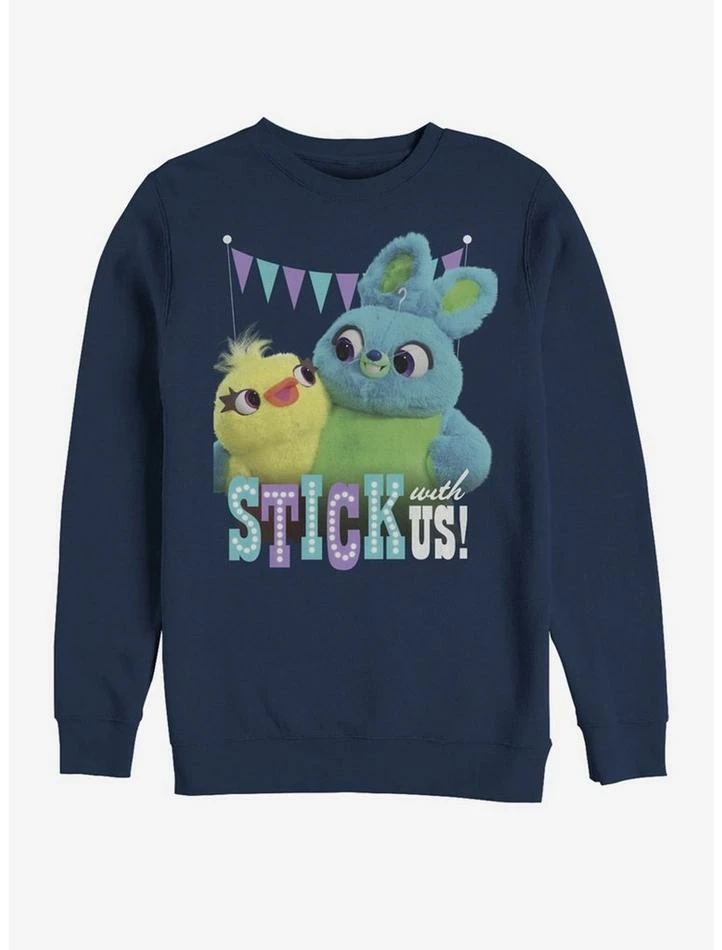 Wholesale 🛒 Disney Pixar Toy Story 4 Stick With Us Navy Blue Sweatshirt 😍