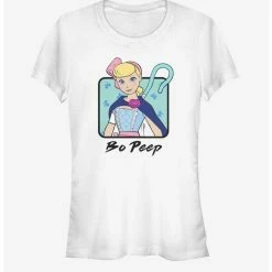 Promo 🧨 Disney Pixar Toy Story 4 Bo Peep Cloak 👧 Girls White T-Shirt ✔️