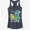 Promo 🔔 Disney Pixar Toy Story 4 Stick With Us 👧 Girls Indigo Tank Top 👏