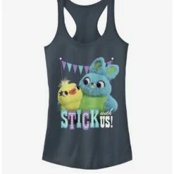 Promo 🔔 Disney Pixar Toy Story 4 Stick With Us 👧 Girls Indigo Tank Top 👏