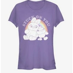 Promo 🔔 Disney Pixar Toy Story 4 Rainbow Pals 👧 Girls Purple T-Shirt 🥰