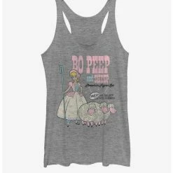 Top 10 ⌛ Disney Pixar Toy Story 4 Bo Peep And Sheep 👧 Girls Grey Heathered Tank Top 🤩