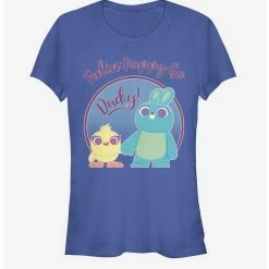 Flash Sale 🛒 Disney Pixar Toy Story 4 Ducky Bunny Pastel 👧 Girls Royal Blue T-Shirt ✔️