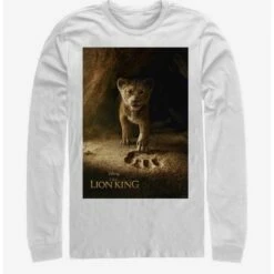 Wholesale 😉 Disney The Lion King 2019 Simba Poster White Long-Sleeve T-Shirt 🥰