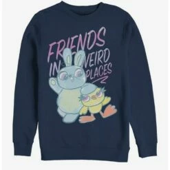 Coupon 💯 Disney Pixar Toy Story 4 Friends Sketch Navy Blue Sweatshirt 💯