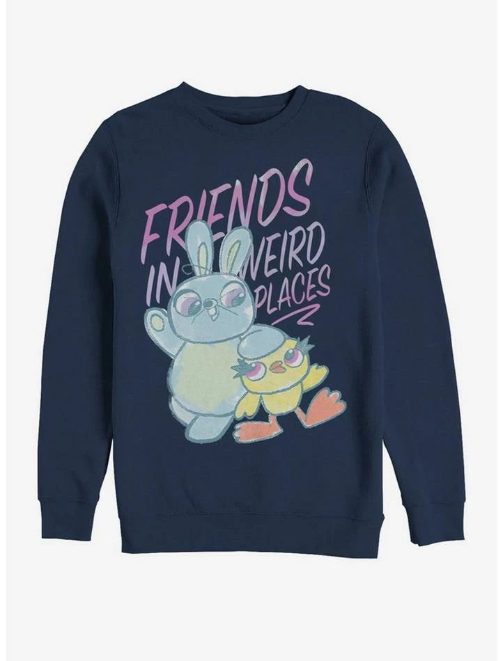 Coupon ๐ฏ Disney Pixar Toy Story 4 Friends Sketch Navy Blue Sweatshirt ๐ฏ