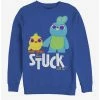 Coupon 🌟 Disney Pixar Toy Story 4 Stuck With Us Royal Blue Sweatshirt ❤️