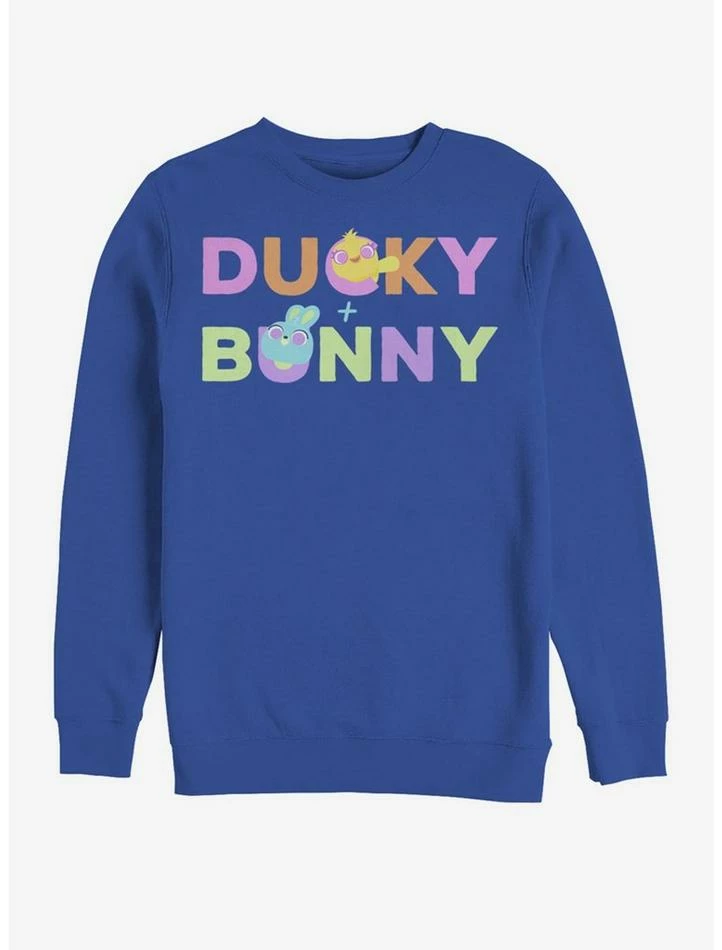 Best deal ๐ Disney Pixar Toy Story 4 What's In A Name Royal Blue Sweatshirt โ๏ธ