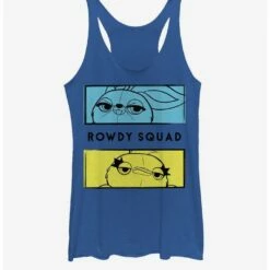 Best Sale ✔️ Disney Pixar Toy Story 4 Rowdy Boxes 👧 Girls Heathered Royal Blue Tank Top 🌟