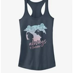 New 👍 Disney Aladdin Always And Forever 👧 Girls Tank 😍