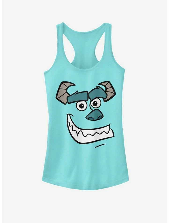 Discount ⌛ Disney Pixar Monsters Inc. Sully's Face 👧 Girls Tank ⌛