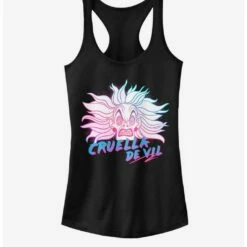 Promo 🛒 Disney Villains Crazy Cruella 👧 Girls Tank 🧨