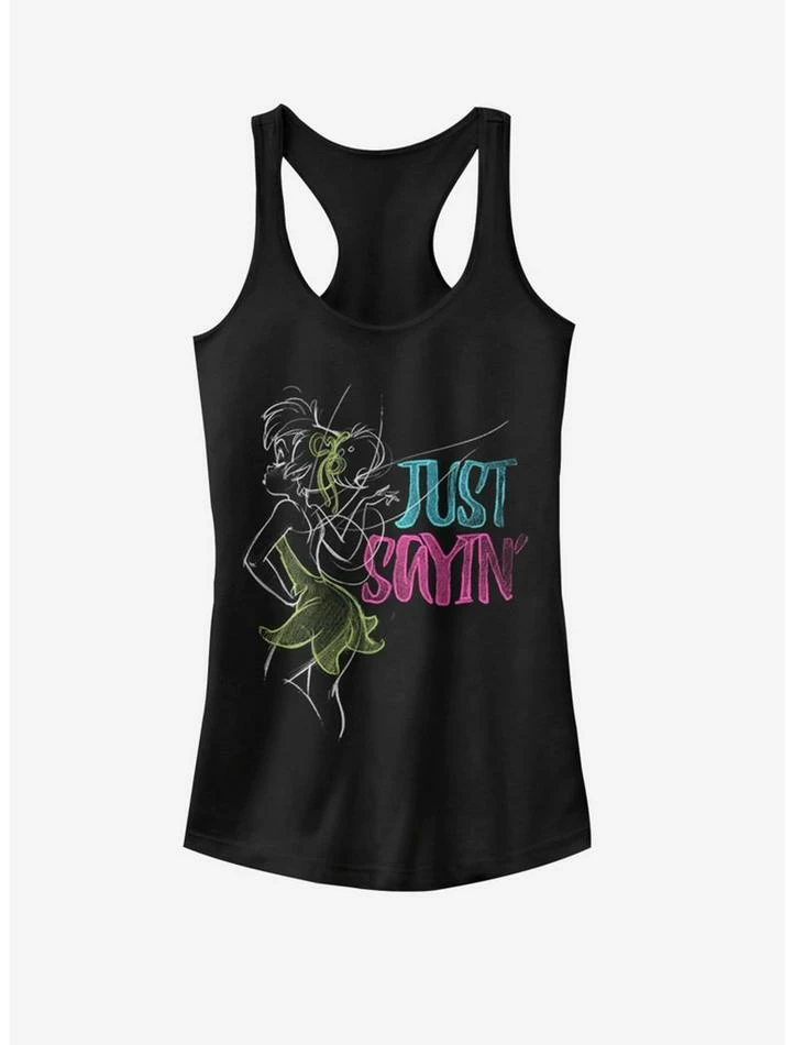 Promo 😀 Disney Tinker Bell Just Sayin' Tink 👧 Girls Tank 🎉