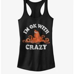 Promo ✨ Disney Pixar Finding Dory I'm Ok With Crazy 👧 Girls Tank 🎁