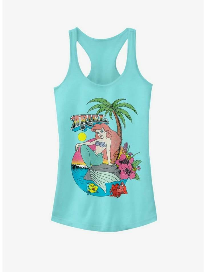 Best Pirce ๐งจ Disney The Little Mermaid Encinitas Sunset ๐ง Girls Tank ๐ฅ