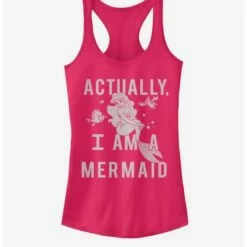 Cheap 💯 Disney The Little Mermaid Actual Mermaid 👧 Girls Tank 🧨
