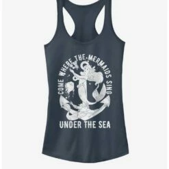 Outlet 🎁 Disney The Little Mermaid Hip Mermaid 👧 Girls Tank 🔥