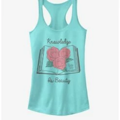 Brand new 🔔 Disney Beauty and the Beast Knowledge Is Beauty 👧 Girls Tank 😀