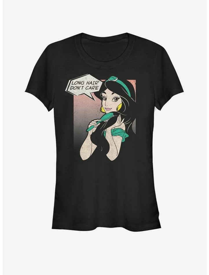 Best reviews of 🛒 Disney Aladdin Jasmine Long Hair Don't Care 👧 Girls T-Shirt 😀