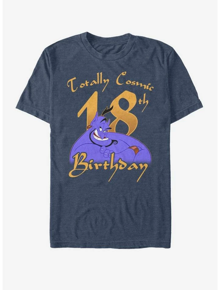 Discount ๐ Disney Aladdin Genie ๐ฅณ Birthday 18 T-Shirt โญ
