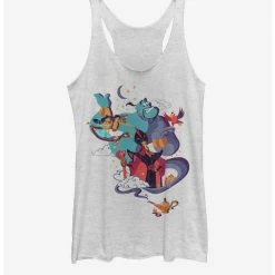 Discount ⭐ Disney Aladdin Vintage Poster 👧 Girls Tank 🎁