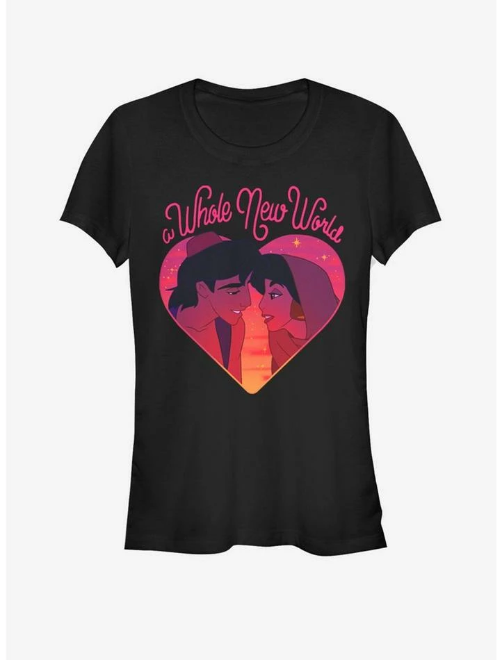 Brand new โ๏ธ Disney Aladdin Love ๐ง Girls T-Shirt ๐