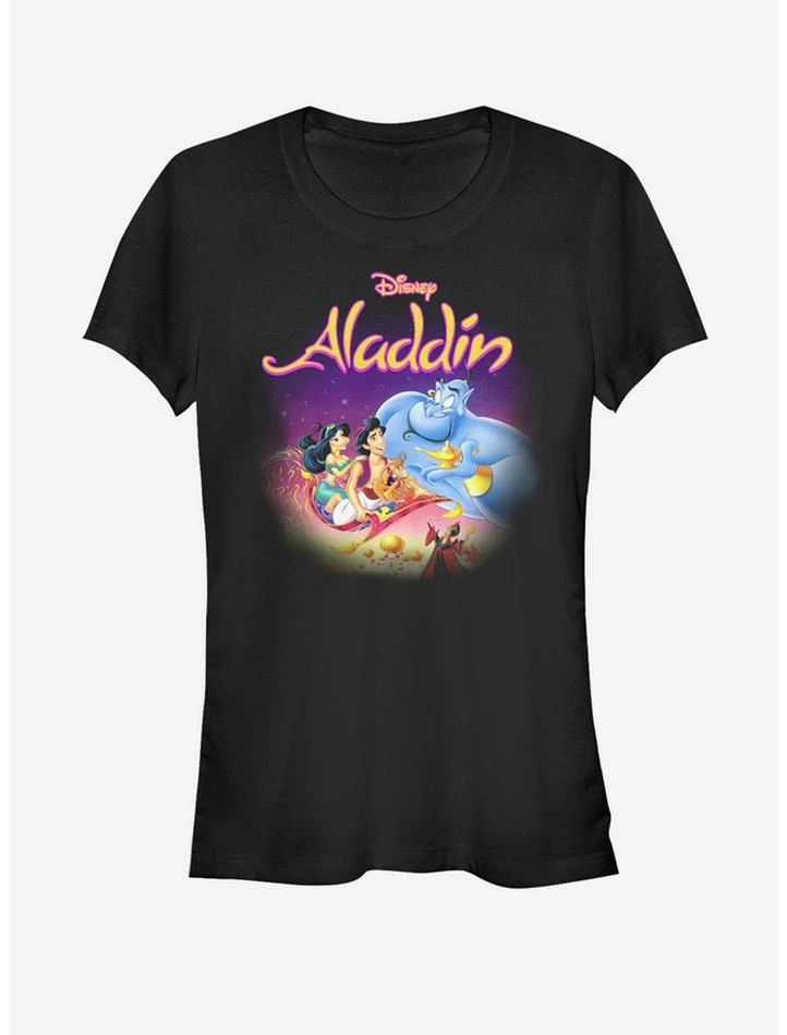 Promo 🎁 Disney Aladdin Aladdin VHS 👧 Girls T-Shirt 🎁