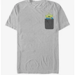 Hot Sale ⭐ Disney Pixar Toy Story Alien Faux Pocket T-Shirt 🔔