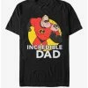 Brand new 👍 Disney Pixar The Incredibles Best Father T-Shirt 💯