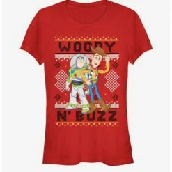 Brand new 🎉 Disney Pixar Toy Story Woody Buzz Sew 👧 Girls T-Shirt 🛒