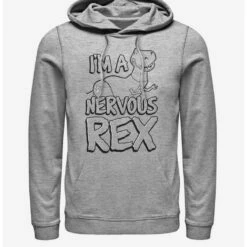 Promo 🎉 Disney Pixar Toy Story Nervous Rex Hoodie ✔️