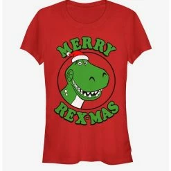 Cheapest 🔥 Disney Pixar Toy Story Merry Rexmas 👧 Girls T-Shirt 🎉