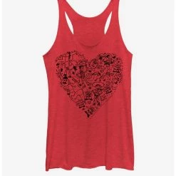 Buy ⌛ Disney Pixar Toy Story Group Doodle Heart 👧 Girls Tank 👍