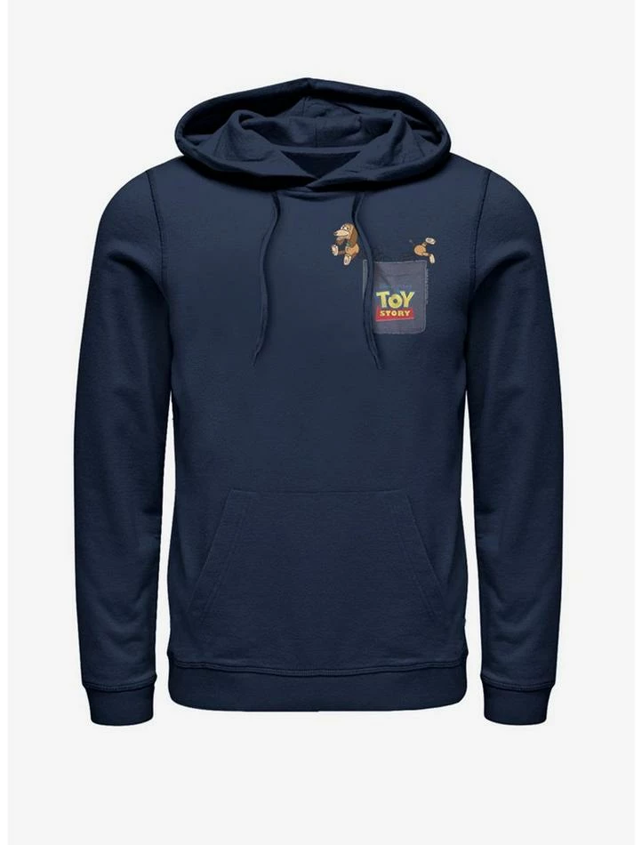 Cheapest ๐งจ Disney Pixar Toy Story Slinky ๐ถ Dog Faux Pocket Hoodie ๐คฉ