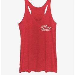 New 😍 Disney Pixar Toy Story Pizza Pocket Logo 👧 Girls Tank ✔️