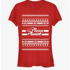 Buy 👍 Disney Pixar Toy Story Pizza Planet Ugly Sweater 👧 Girls T-Shirt 😀