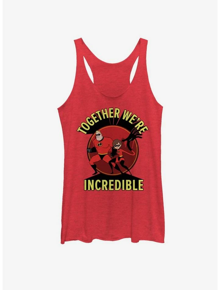 Brand new 🤩 Disney Pixar The Incredibles Together We're Incredible 👧 Girls Tank 👏