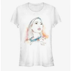 Outlet 🧨 Disney Pocahontas Watercolor Pocahontas 👧 Girls T-Shirt 👍