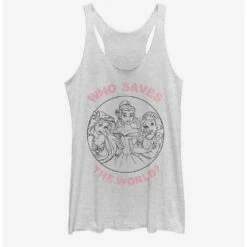 Buy 👍 Disney Princesses Save the World 👧 Girls Tank 👏