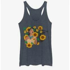 New 😀 Disney Pocahontas Floral Princess 👧 Girls Tank 🤩