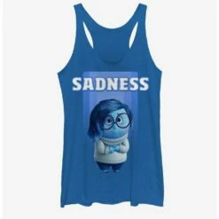 Coupon 🎁 Disney Pixar Inside Out Sadness 👧 Girls Tank ⌛