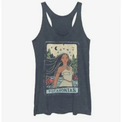 Coupon 🤩 Disney Pocahontas Pocahontas Block Bottom Text 👧 Girls Tank ✨
