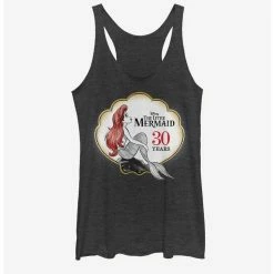 Hot Sale 🥰 Disney The Little Mermaid Anniversary Logo 👧 Girls Tank 🎉