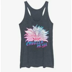 Best Sale 👍 Disney Villains Crazy Cruella 👧 Girls Tank 🥰